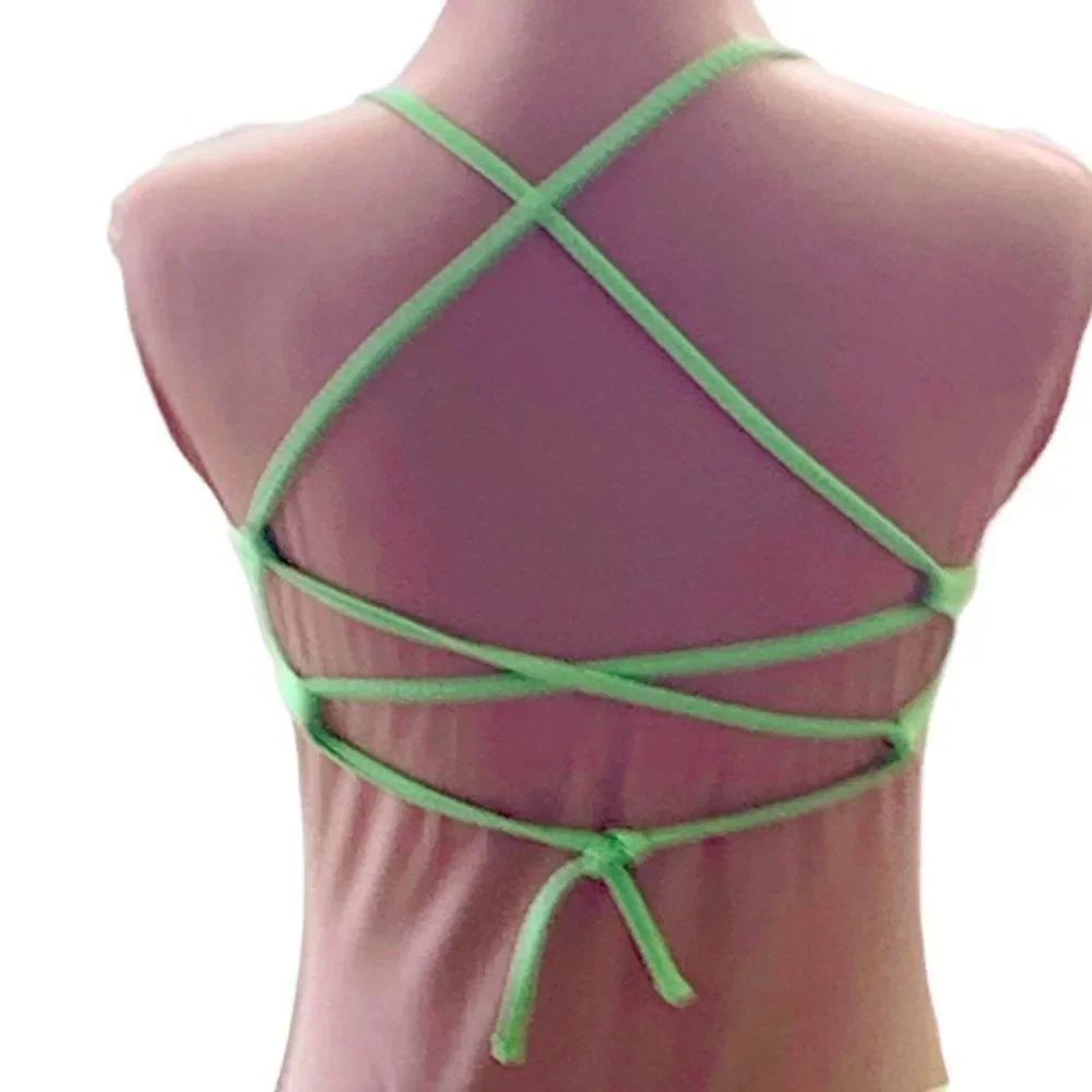 lime green bikini tops Sz S